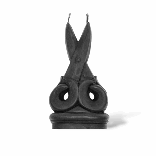 Czarna świeca separacyjna nożyce