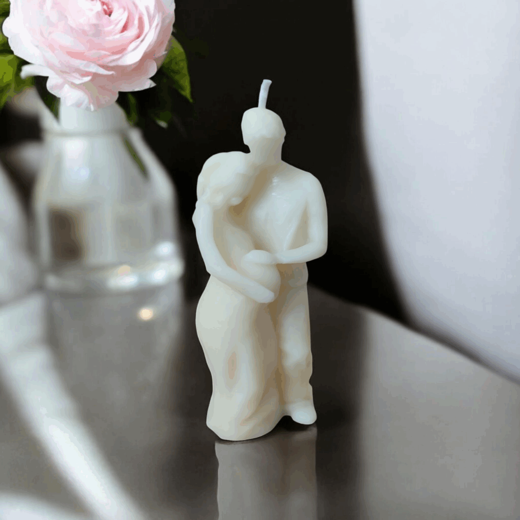 Ciąża - biała świeca wizerunkowa 2