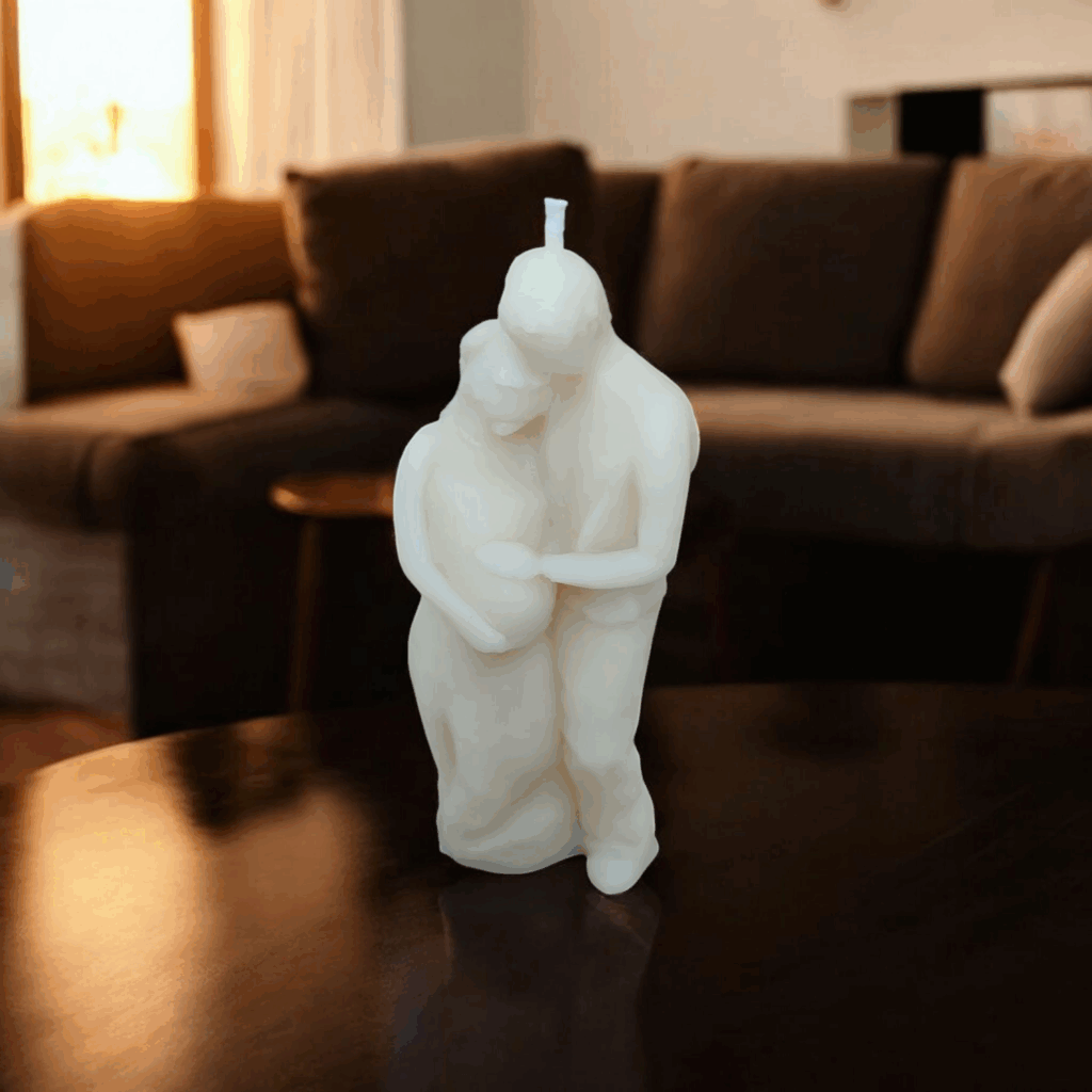 Ciąża - biała świeca wizerunkowa 1