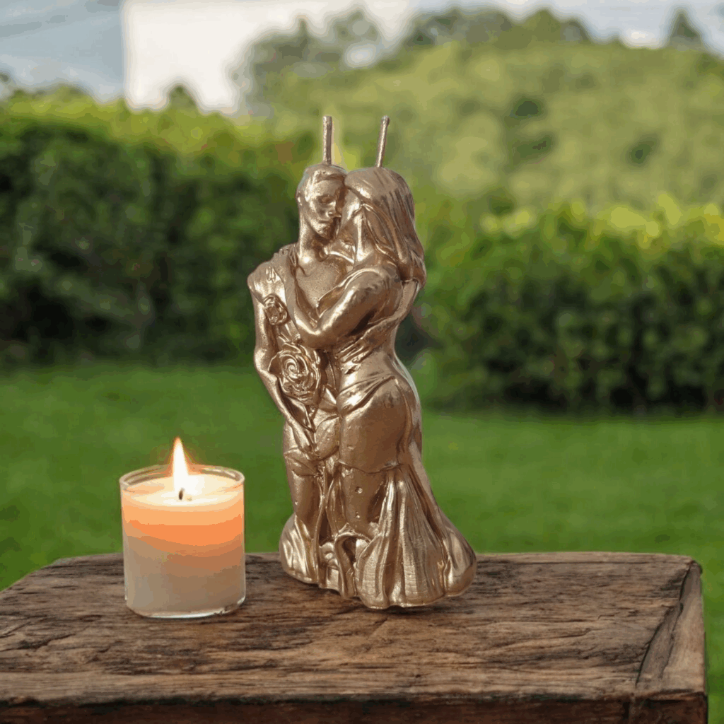 Świeca kochanków złota 1